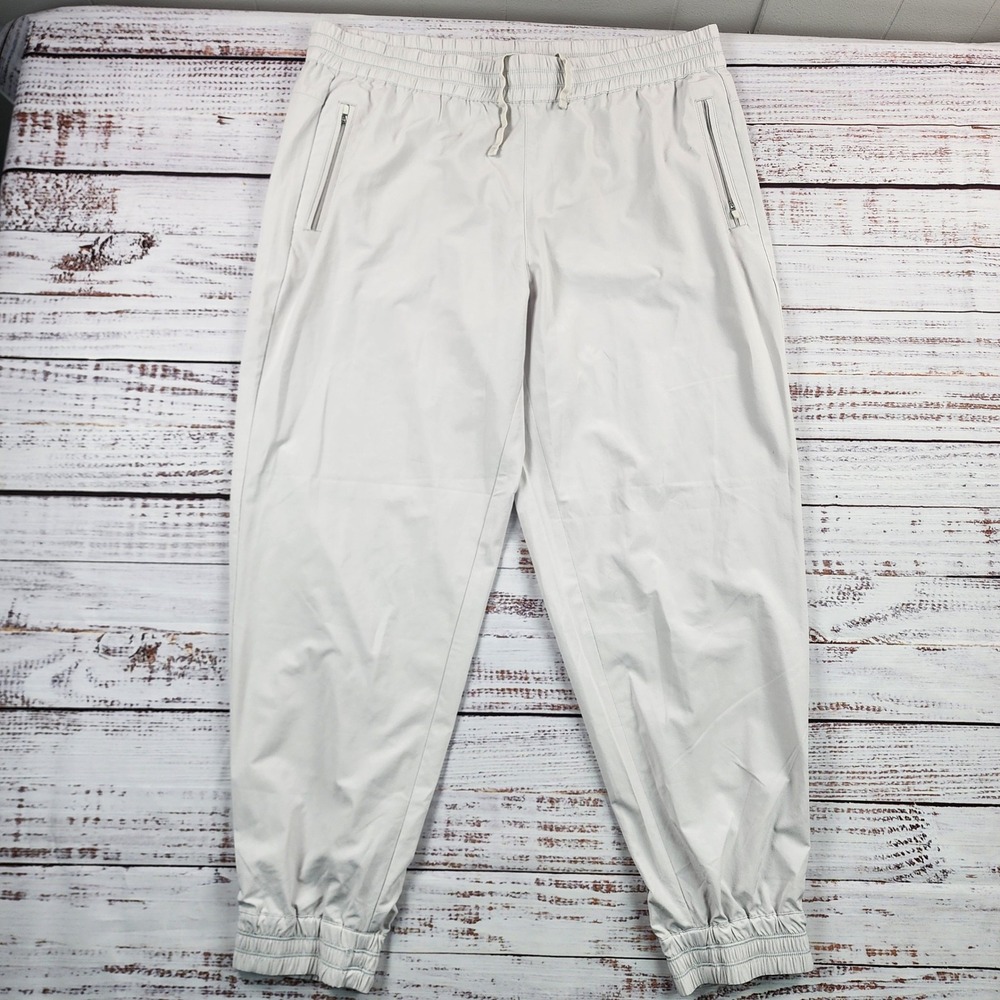 Tommy Bahama Alicia IslandZone Jogger Pants Women's L Gray Stretch Zip Pockets